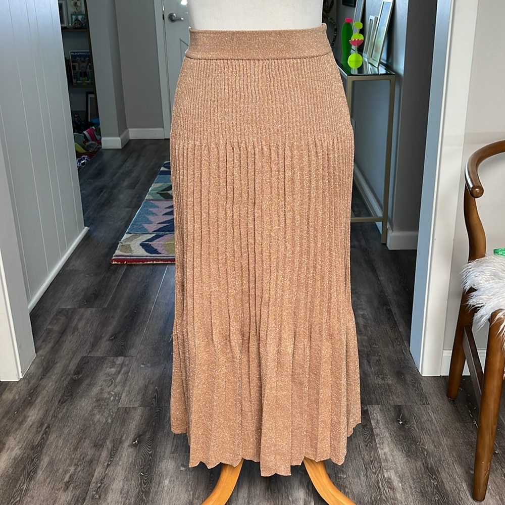 COPY - NWT- Express Metallic Knit Skirt